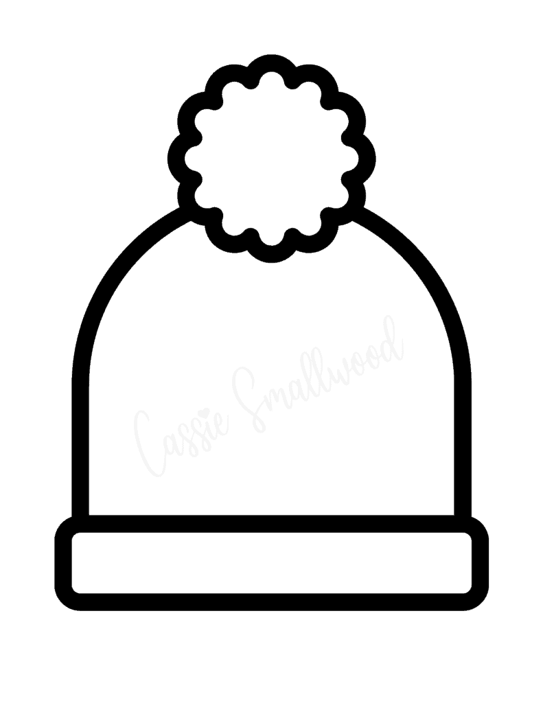 17 cute winter hat templates and coloring pages - cassie smallwood